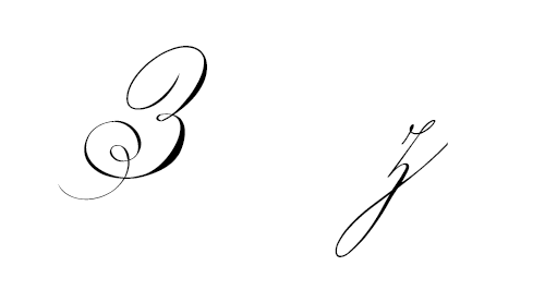 Буква з каллиграфическая